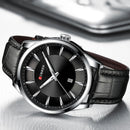 Relógios de Quartzo CURREN, Masculino com Pulseira de Couro.