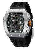 Relógio Masculino TSAR BOMBA – Luxo e Estilo com Design Tonneau, e Pulseira em Aço Inoxidável.