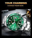 Relógio Masculino ARLANCH Red & Blue Diving 40mm – Aço Inoxidável, Lupa no Calendário, Resistente à Água e Design Clássico com Pegada Esportiva | Aguiar Relógio