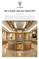 Relógio Masculino de Luxo – Aço Inoxidável, à Prova d’Água, Iluminação Noturna e Estilo Executivo com Pegada Esportiva | Aguiar Relógio