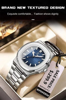 Relógio Masculino de Luxo – Aço Inoxidável, à Prova d’Água, Iluminação Noturna e Estilo Executivo com Pegada Esportiva | Aguiar Relógio