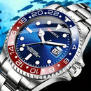 Relógio Masculino ARLANCH Red & Blue Diving 40mm – Aço Inoxidável, Lupa no Calendário, Resistente à Água e Design Clássico com Pegada Esportiva | Aguiar Relógio