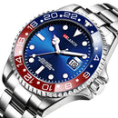 Relógio Masculino ARLANCH Red & Blue Diving 40mm – Aço Inoxidável, Lupa no Calendário, Resistente à Água e Design Clássico com Pegada Esportiva | Aguiar Relógio