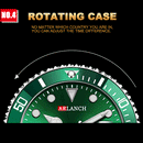 Relógio Masculino ARLANCH Red & Blue Diving 40mm – Aço Inoxidável, Lupa no Calendário, Resistente à Água e Design Clássico com Pegada Esportiva | Aguiar Relógio